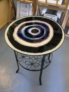 Latest Commission for our Glass Art Tables