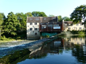 The Old North Mill at Avoncliff during restoration