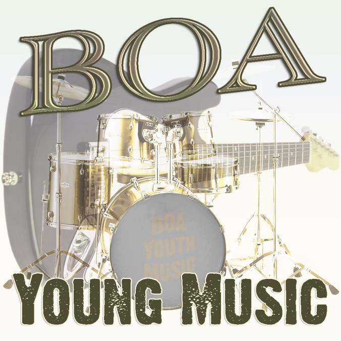 BOA Young Music artwork for logo by Mike Pugh of SerenArts Gallery