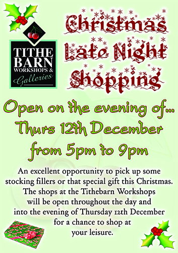 Late Night Christmas Shopping at SerenArts Gallery