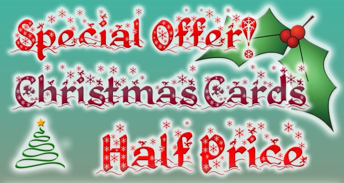 Christmas Card prices reduced by half