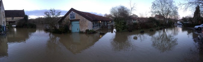 Christmas Floods at SerenArts Gallery, Tithebarn Workshops, Bradford on Avon
