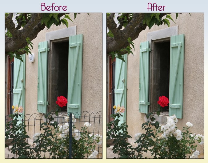 remove unwanted items from photogrraphs