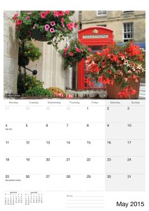 SerenArts Gallery 2015 Calendar of Bradford on Avon with photographs by Serena Pugh