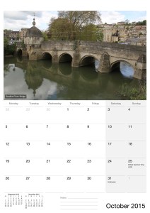 SerenArts Gallery 2015 Calendar of Bradford on Avon with photographs by Serena Pugh