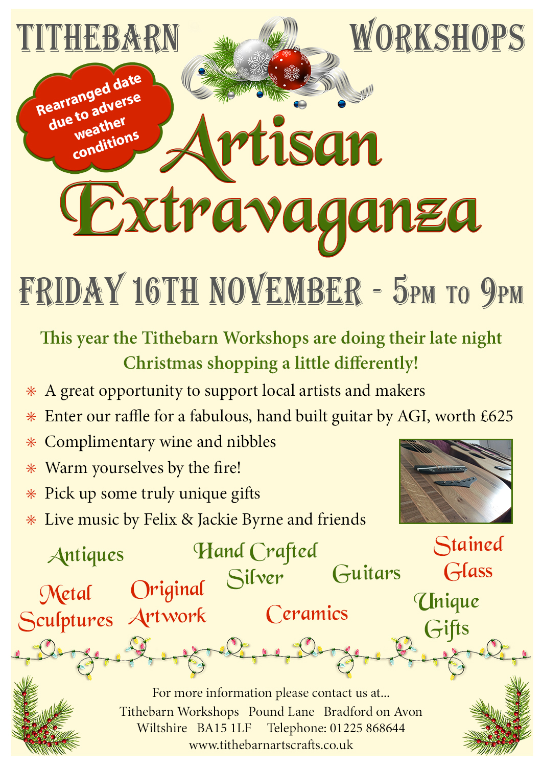 artisan extravaganza tithebarn workshops