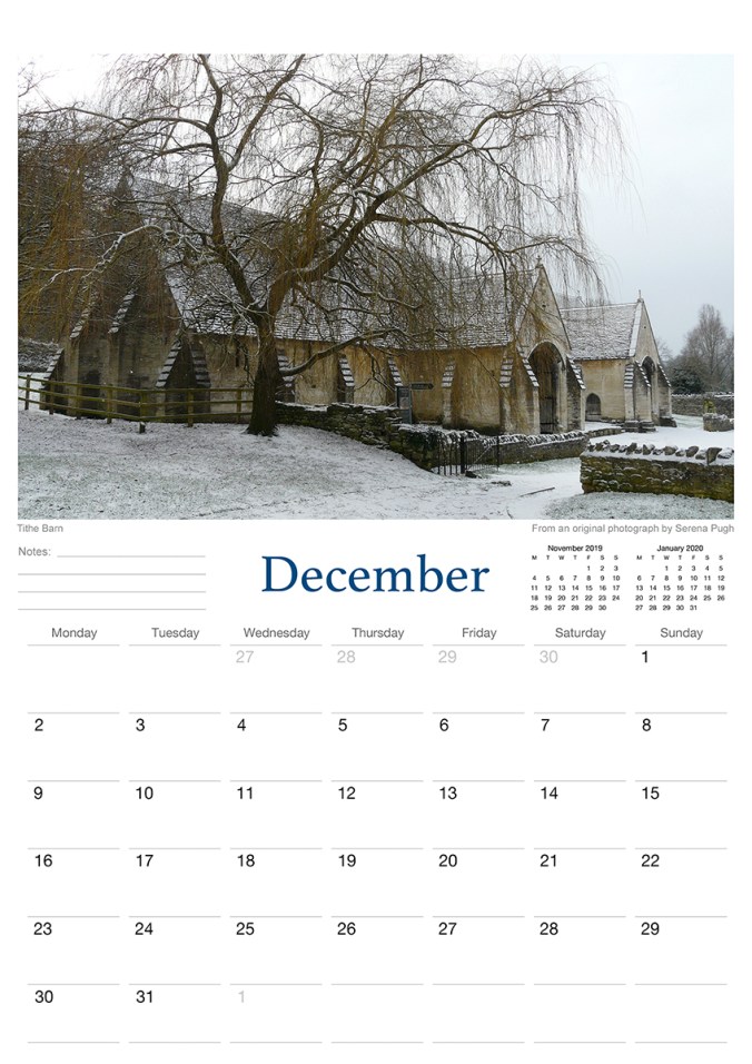 bradford on avon 2019 calendar from serenarts gallery