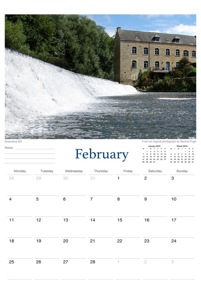 bradford on avon 2019 calendar from serenarts gallery