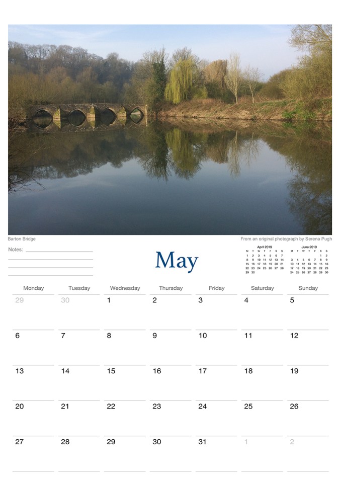 bradford on avon 2019 calendar from serenarts gallery