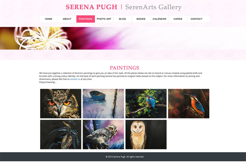 serena pugh at serenarts gallery