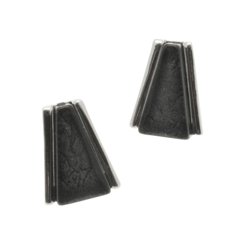 Grey Art Deco Earrings