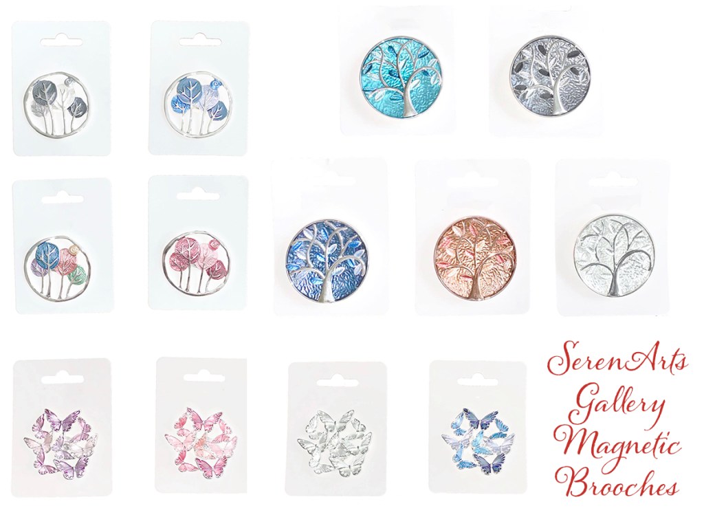 sereanrts gallery magnetic brooches