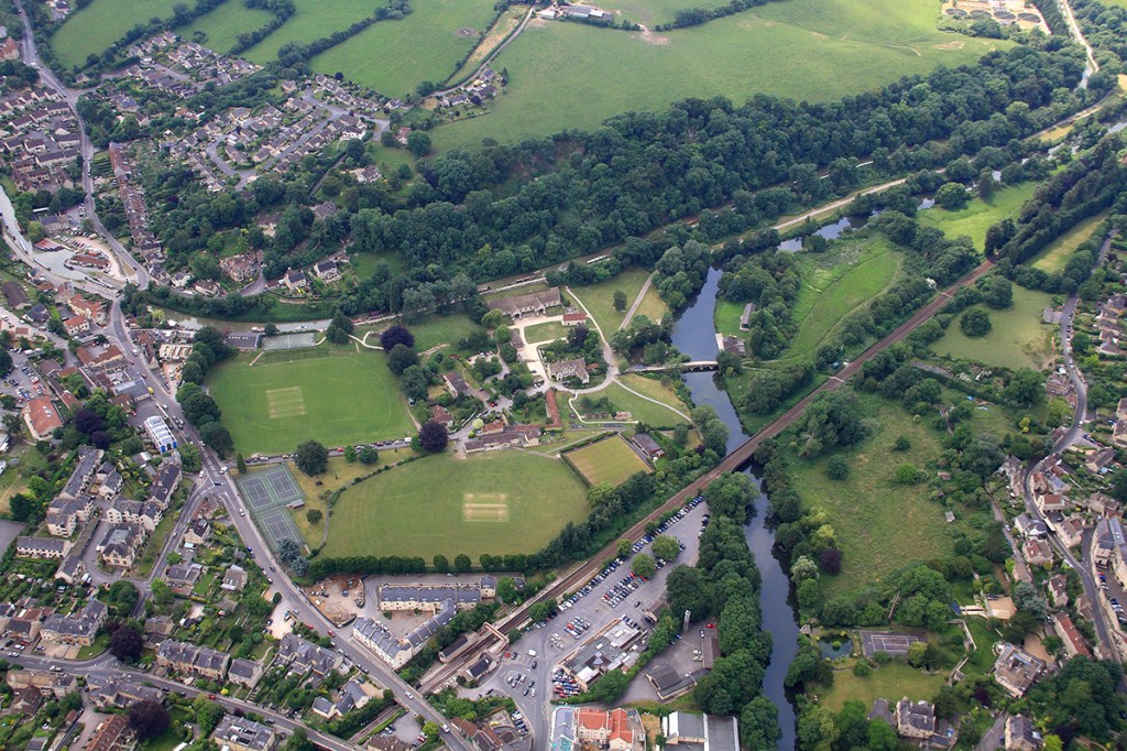 aerial view of barton farm