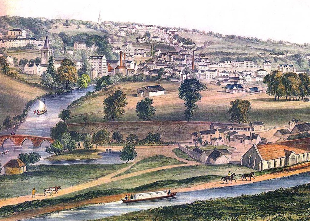 serenarts gallery _ A View of Bradford from barton bridge bridge Jarrett