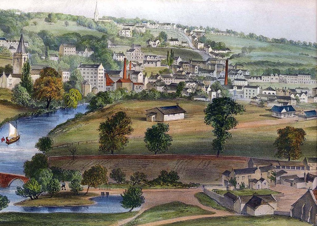 serenarts gallery _ A View of Bradford from barton bridge bridge Jarrett