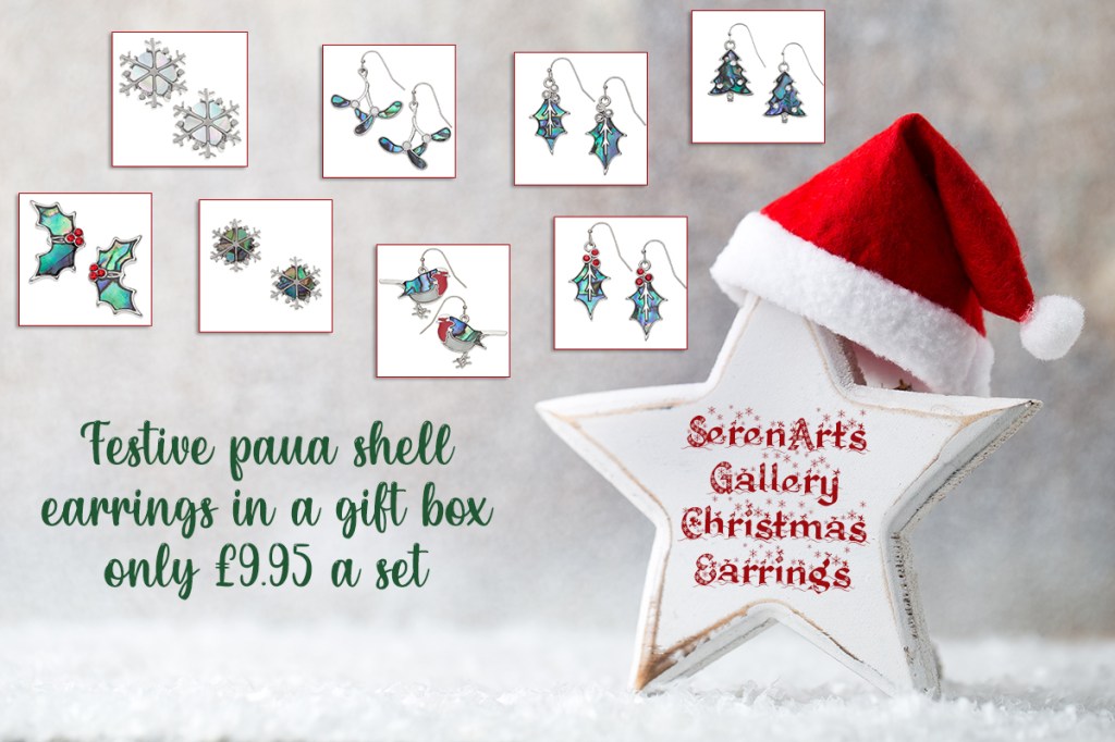 serenarts gallery christmas earrings