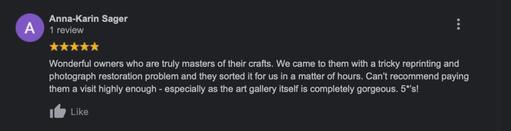 serenarts gallery google reviews