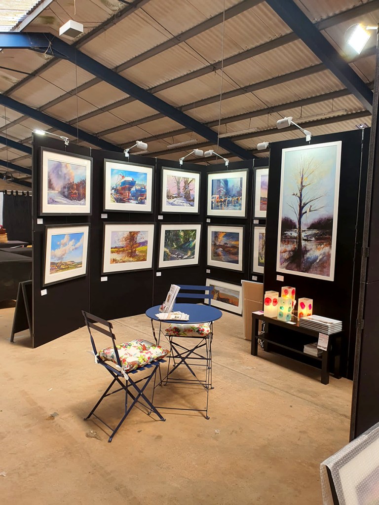 serenarts gallery and steve hall at the royal bath and west show 2022 1