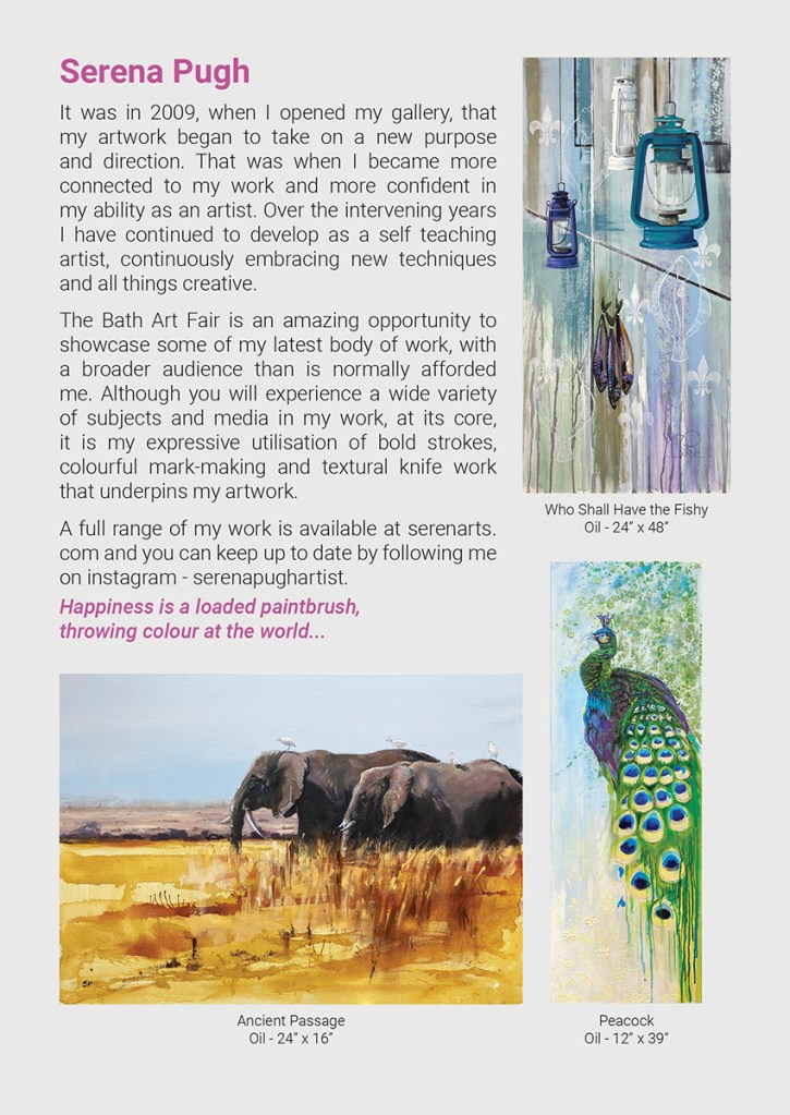 Serena Pugh at the Bath Art Fair 2023