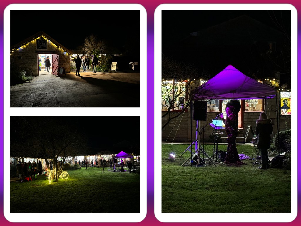 tithebarn workshops xmas light switch on 2023