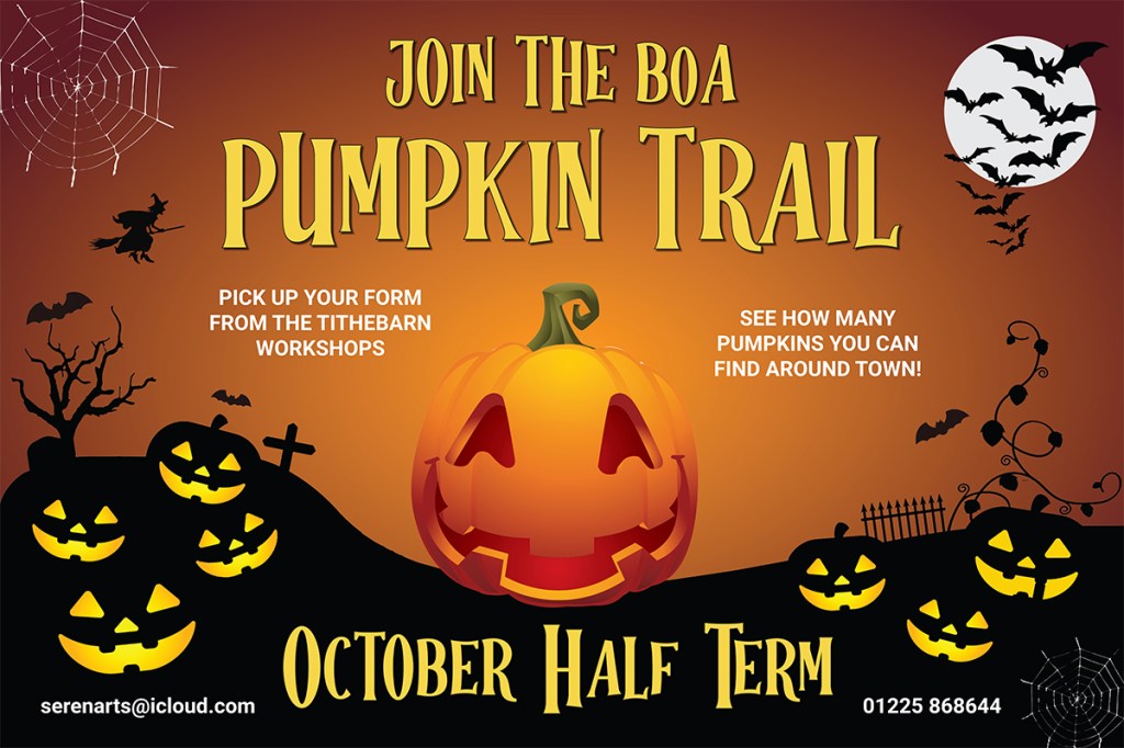 bradford on avon pumpkin trail 2024 organised by serenarts gallery