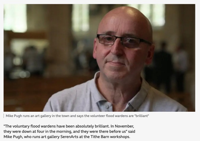 mike pugh of serenarts gallery, tithebarn workshops