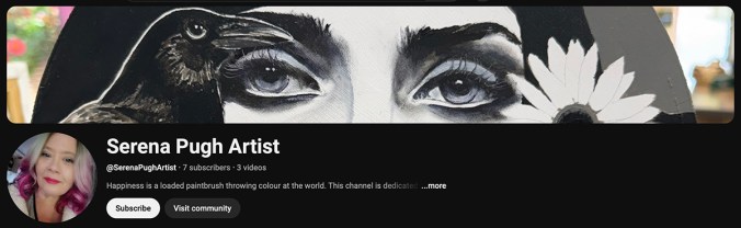 serena pugh artist you tube channel